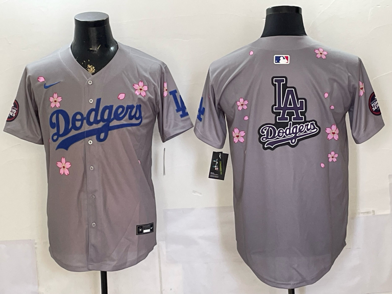 Men Los Angeles Dodgers blank grey Game 2026 Nike MLB Jersey 0631003